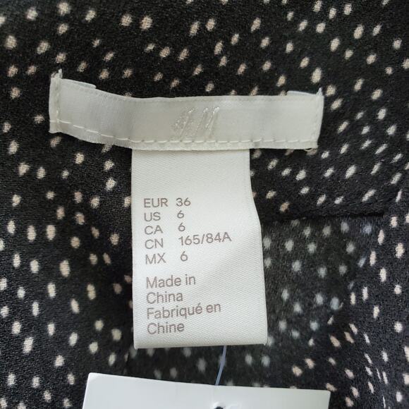 H&M Women's Gray Polka Dot Lightweight Shift Dress 6 - Picture 6 of 6